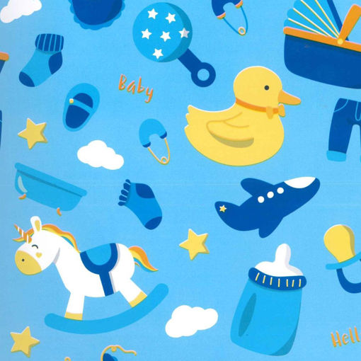 Picture of BABY BOY WRAPPING PAPER 50X70CM